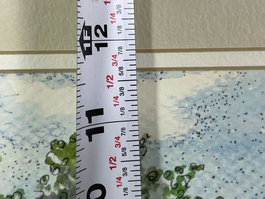 Original Signed Framed Watercolor Painting By Maria 'Van Den Haag' Becker 15.5 X 11.5 Frame Measures 21 X 17 [Photo 9]