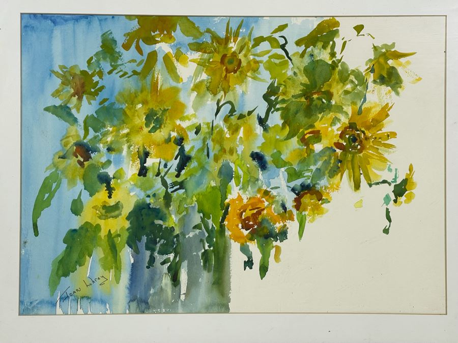 Original Joan Lohrey Abstract Impressionist Still Life Painting 20 X 14 Framed 25 X 19 [Photo 3]