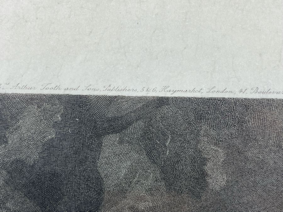 Antique 1898 Arthur Tooth And Sons Hand Signed Etching 13 X 16 In Gilded Frame 20 X 25 [Photo 18]