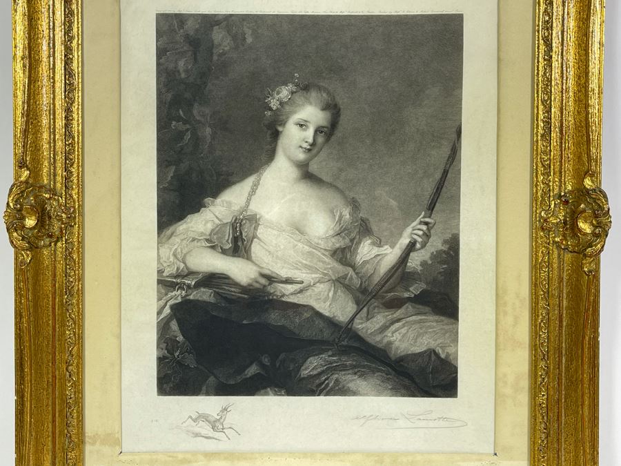 Antique 1898 Arthur Tooth And Sons Hand Signed Etching 13 X 16 In Gilded Frame 20 X 25 [Photo 3]