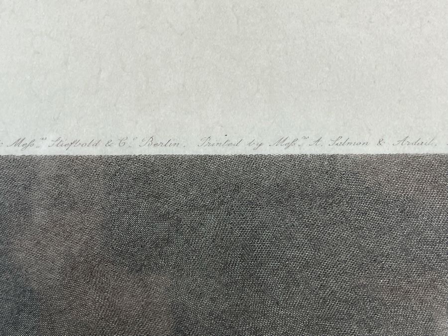 Antique 1898 Arthur Tooth And Sons Hand Signed Etching 13 X 16 In Gilded Frame 20 X 25 [Photo 21]