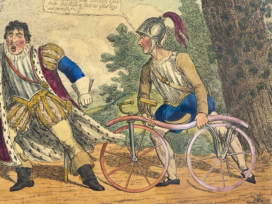 Vintage London Etching Titled New Reading Or Shakespeare Improved Humbly Dedicated To The Keen Critic Of Drury Lane By A Poor Author 13.5 X 9.5 Framed 23 X 19 [Photo 5]