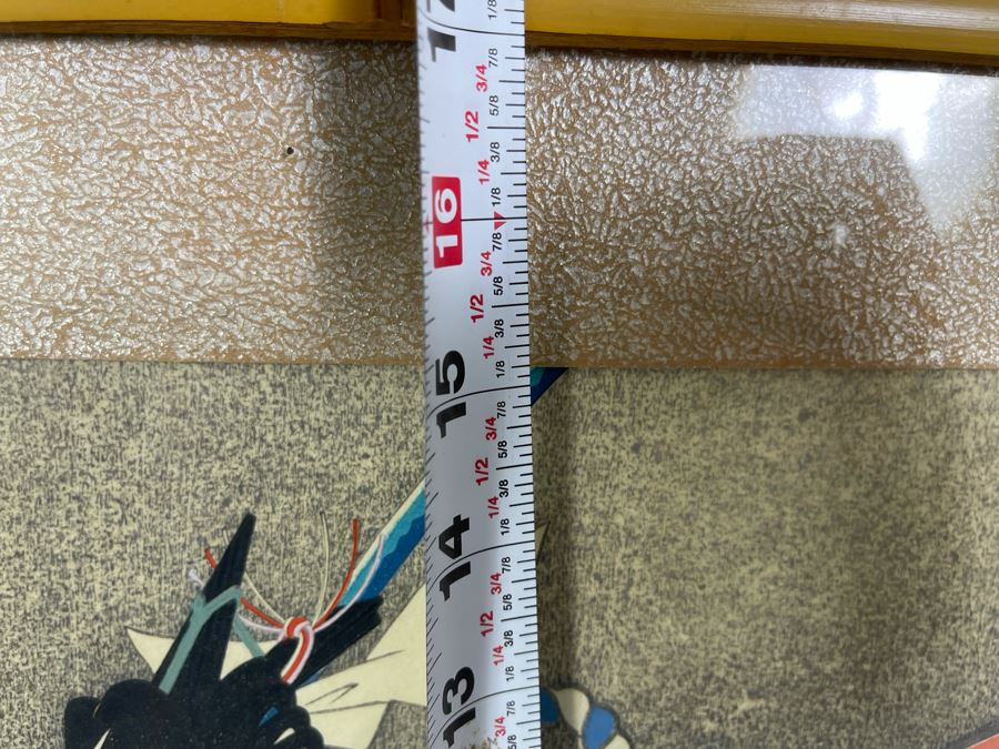 Vintage Pair Of Japanese Woodblock Prints By Sadanobu III Hasegawa (1881-1963) 10' X 15' In Vintage Bamboo Frames 15 X 20 [Photo 14]