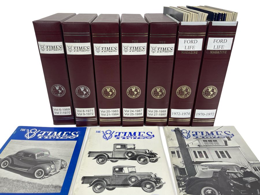 Collection Of V8 Times Magazines (For The Ford V8 Enthusiast) 1969-1990 And Ford Life Magazines 1970-1974