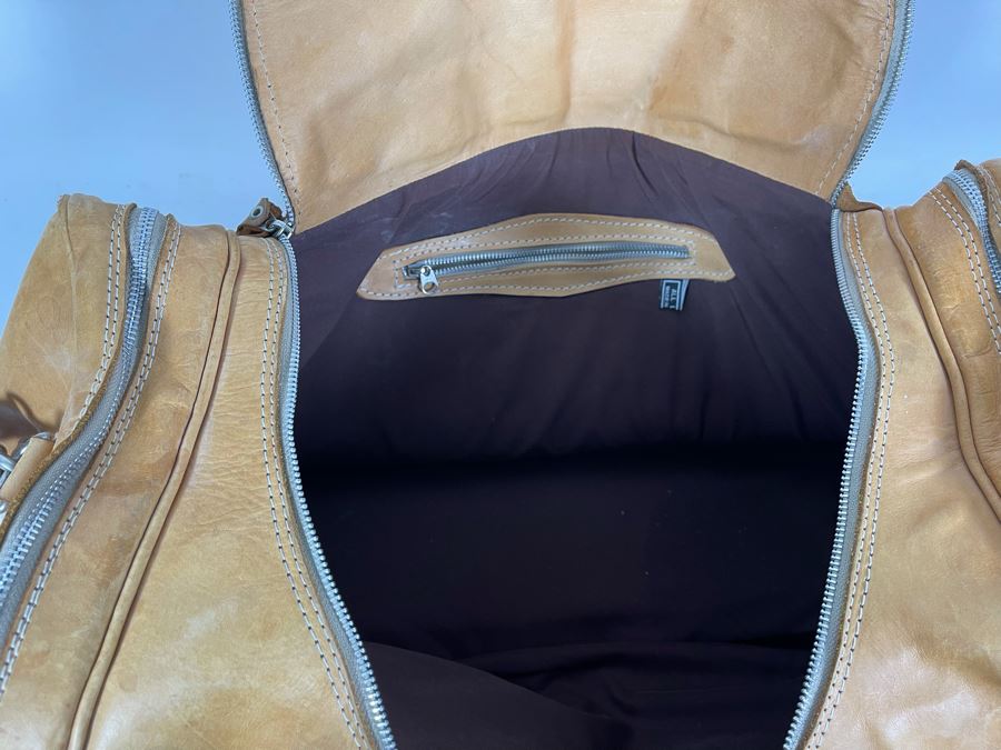 All Leather Tote Bag Made In Paraguay 28W X 14D X 12H [Photo 7]