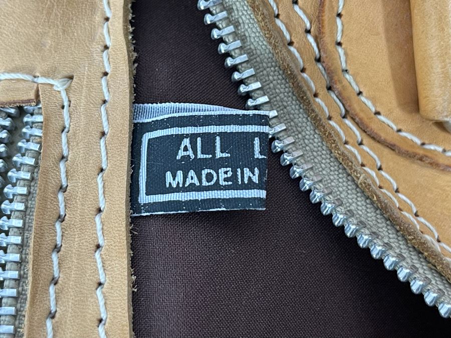 All Leather Tote Bag Made In Paraguay 28W X 14D X 12H [Photo 8]