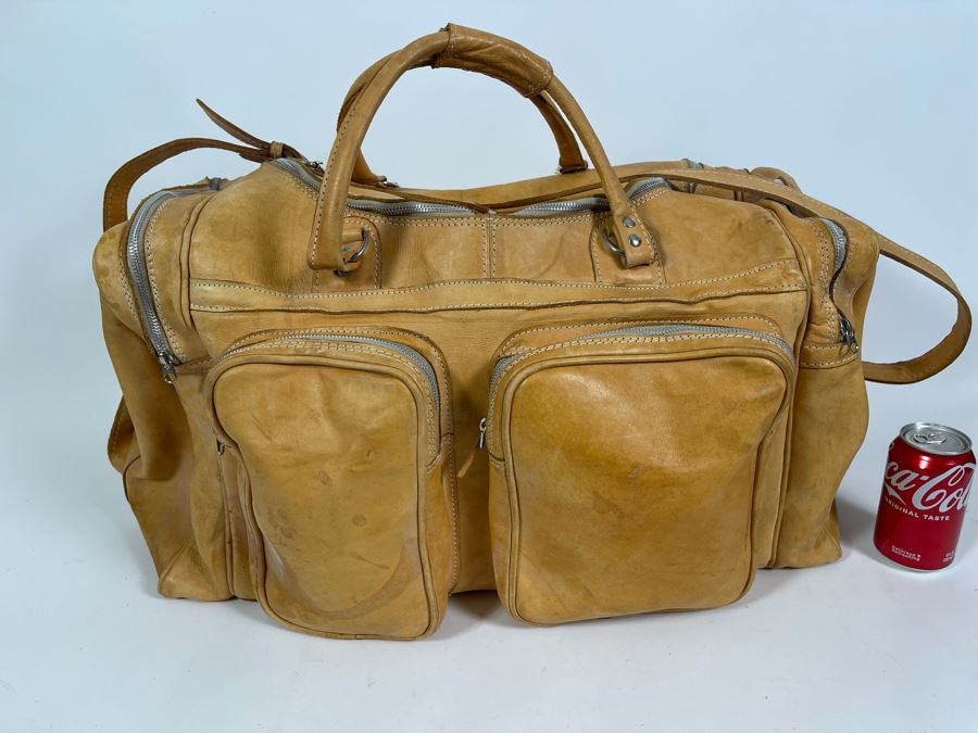 All Leather Tote Bag Made In Paraguay 28W X 14D X 12H