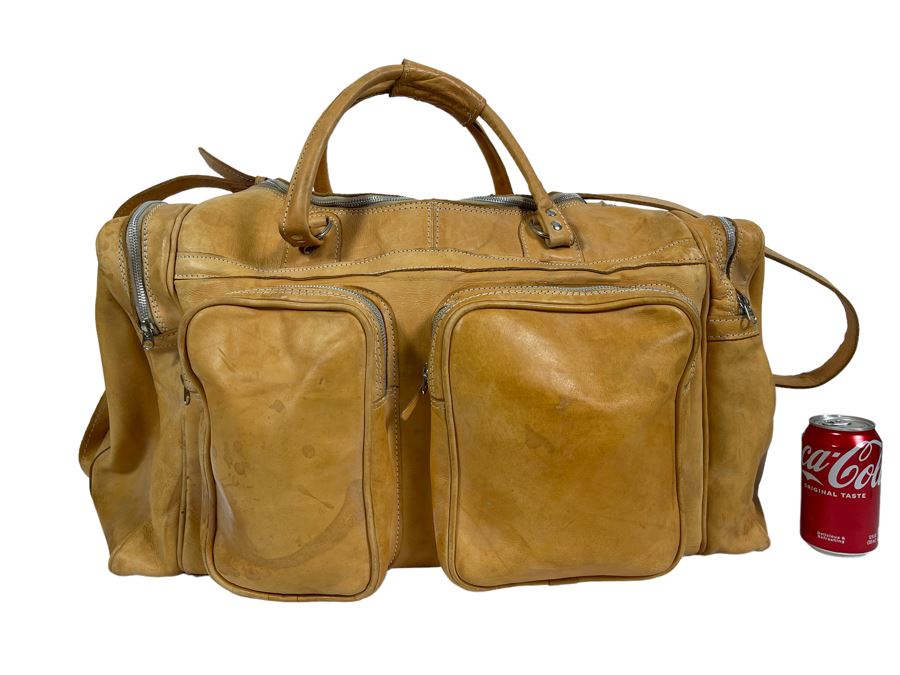 All Leather Tote Bag Made In Paraguay 28W X 14D X 12H [Photo 1]