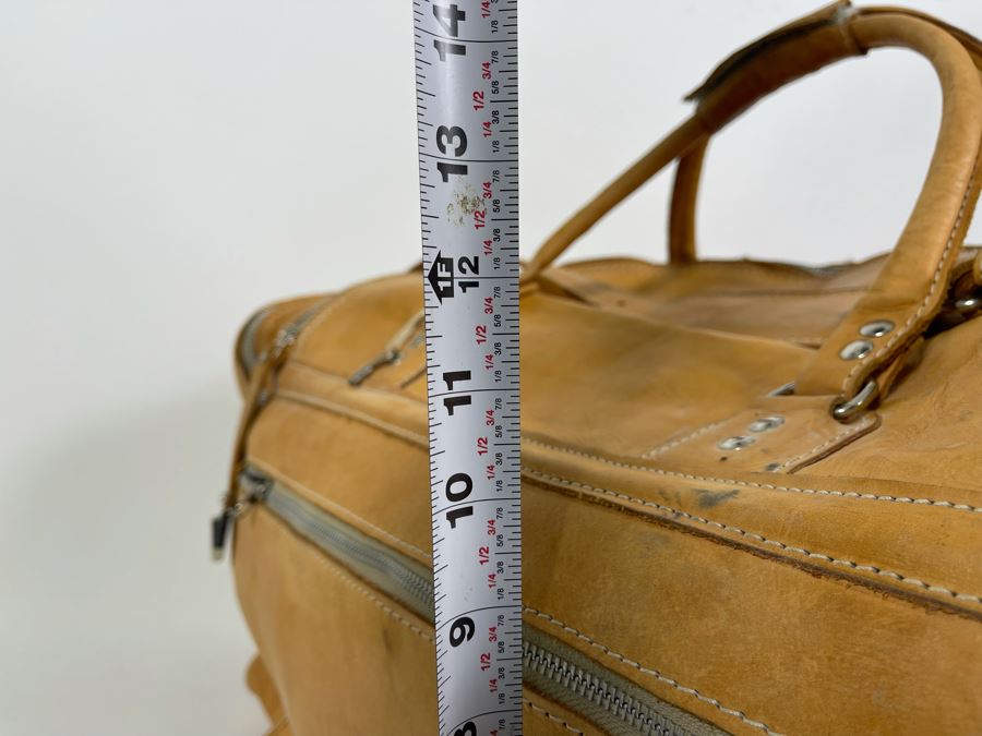 All Leather Tote Bag Made In Paraguay 28W X 14D X 12H [Photo 5]