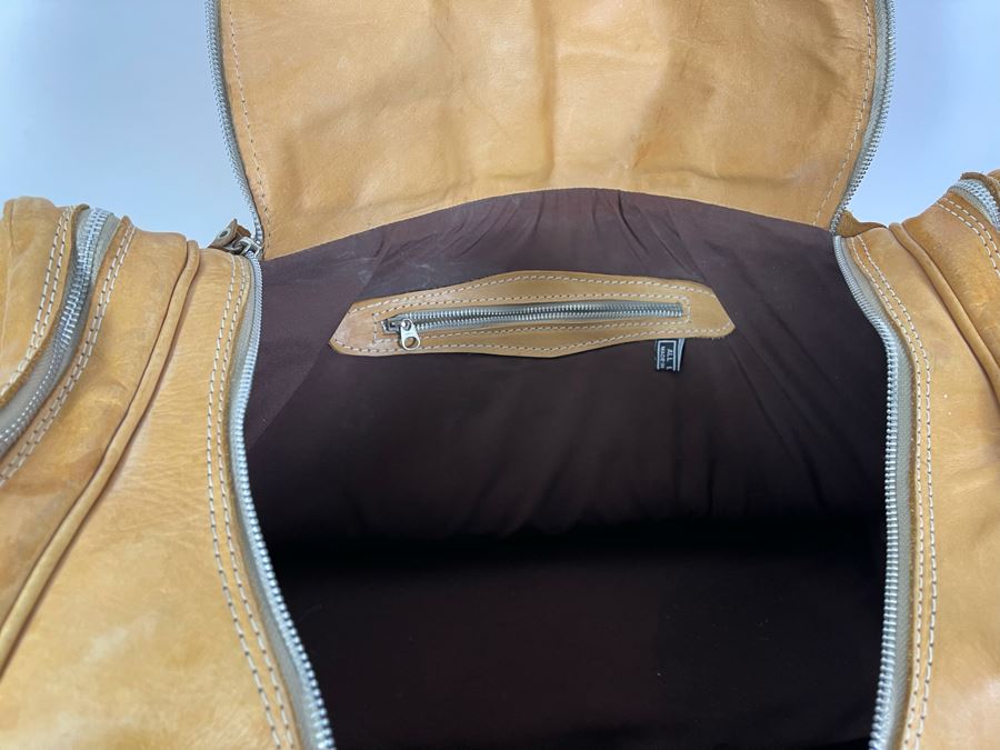 All Leather Tote Bag Made In Paraguay 28W X 14D X 12H [Photo 6]