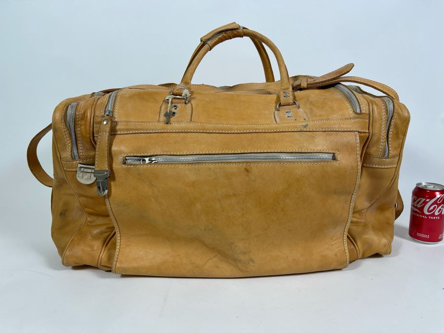 All Leather Tote Bag Made In Paraguay 28W X 14D X 12H