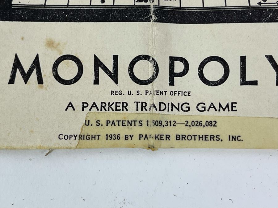 Vintage 1936 Monopoly Game Pieces (No Board) Parker Trading Game [Photo 9]