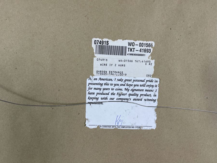 Framed Giclee Print Titled Garden Entrance 30 X 41 Retails $895  [Photo 9]