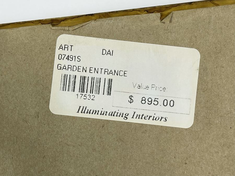 Framed Giclee Print Titled Garden Entrance 30 X 41 Retails $895  [Photo 10]