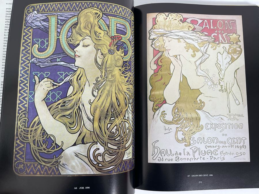 Pair Of Alphonse Mucha Art Nouveau Artwork Books [Photo 15]