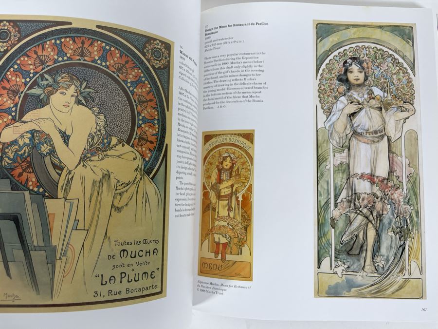 Pair Of Alphonse Mucha Art Nouveau Artwork Books [Photo 22]
