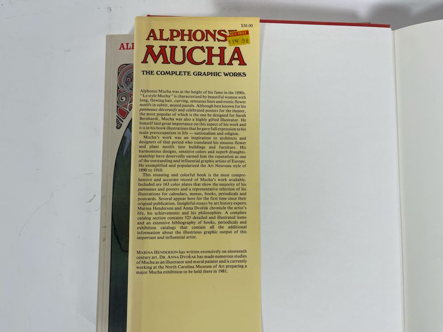 Pair Of Alphonse Mucha Art Nouveau Artwork Books [Photo 4]