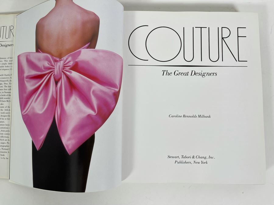 First Edition Hardcover 1985 Couture: The Great Designers Book By Caroline Rennolds Milbank [Photo 4]