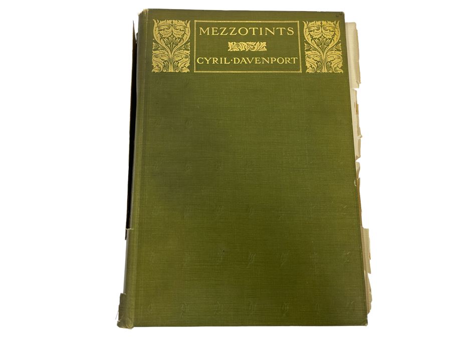 Antique 1903 Book Mezzotints By Cyril Davenport