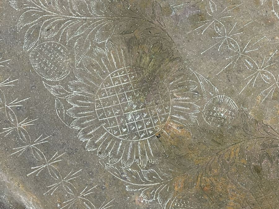 Large Etched Copper Tray 34 X 21 [Photo 3]