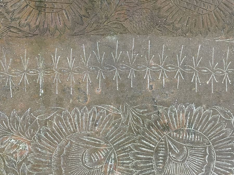 Large Etched Copper Tray 34 X 21 [Photo 5]