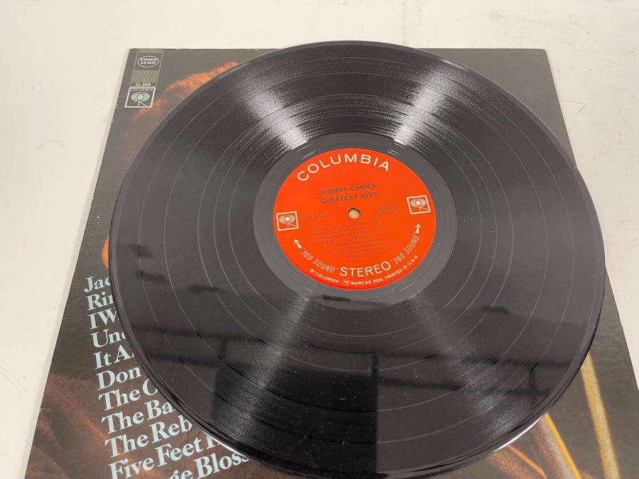 Three Johnny Cash Vinyl Record Albums [Photo 9]