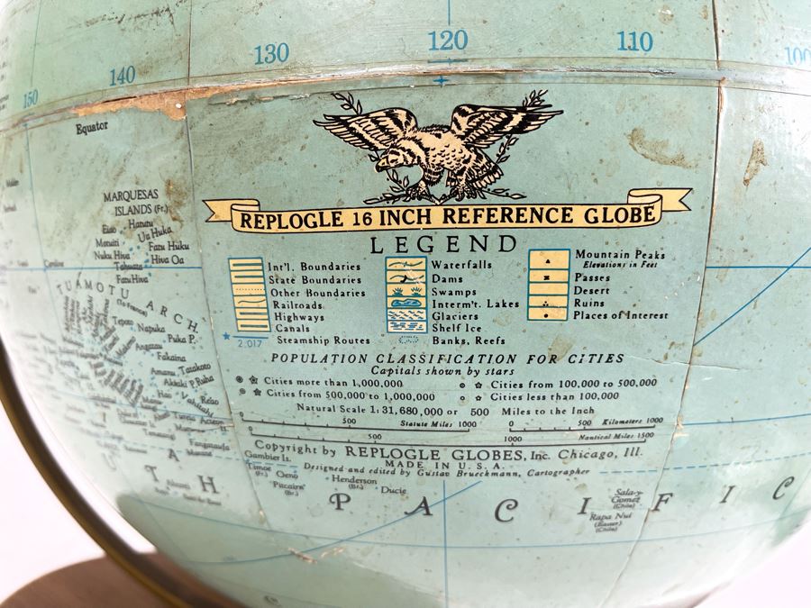 Vintage 16' Replogle Reference Globe [Photo 8]