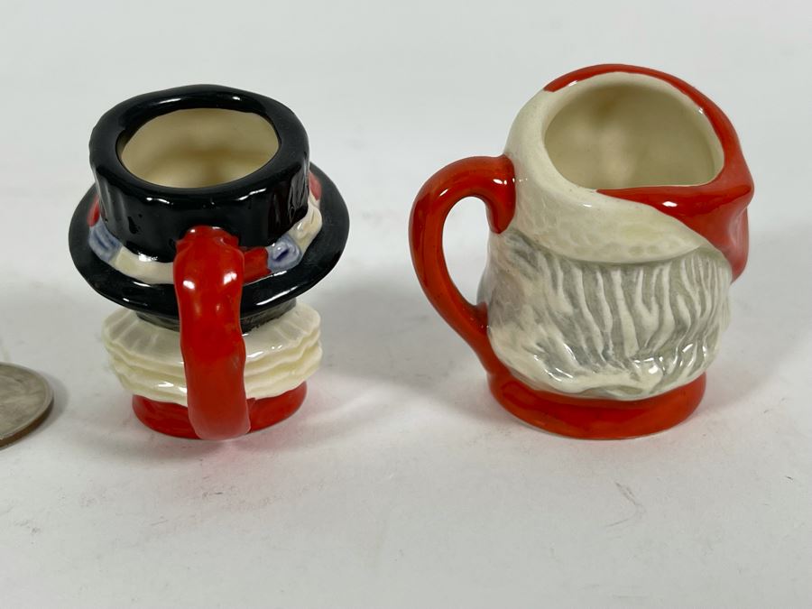 Royal Doulton Miniature Beefeater D6806 Exclusively For RDICC And Santa Claus D6950 Commissioned By Seaway China 1.5H [Photo 5]