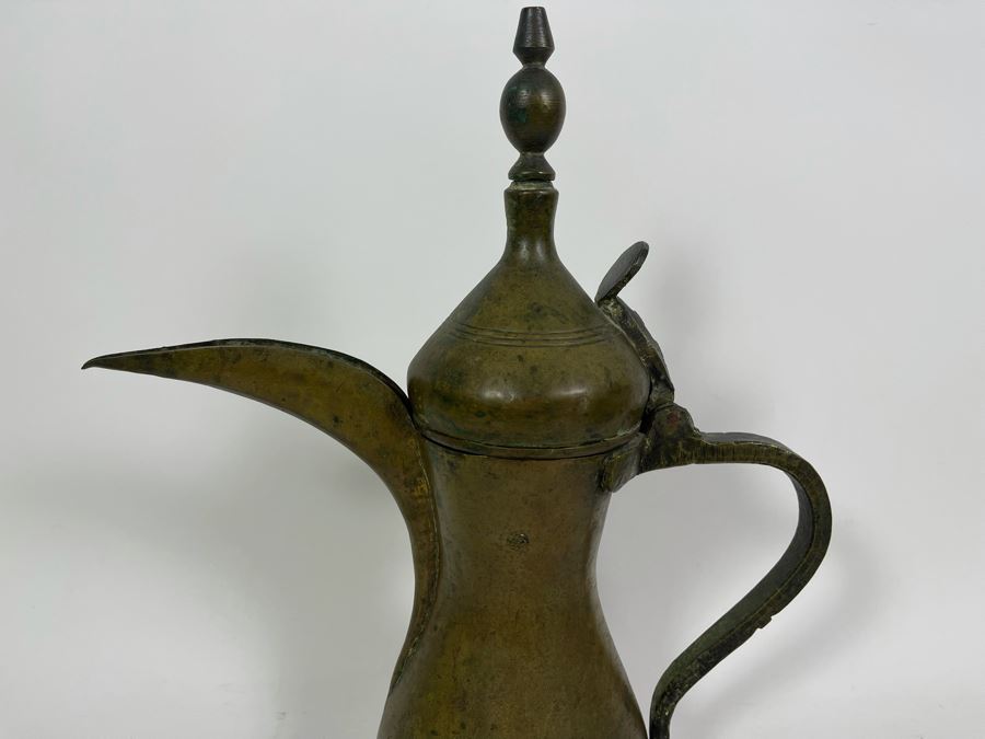 Signed Antique Middle Eastern Dallah Arabic Coffee Pot [Photo 6]