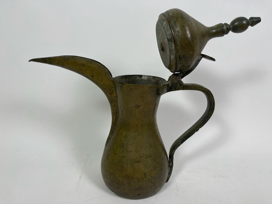 Signed Antique Middle Eastern Dallah Arabic Coffee Pot [Photo 11]
