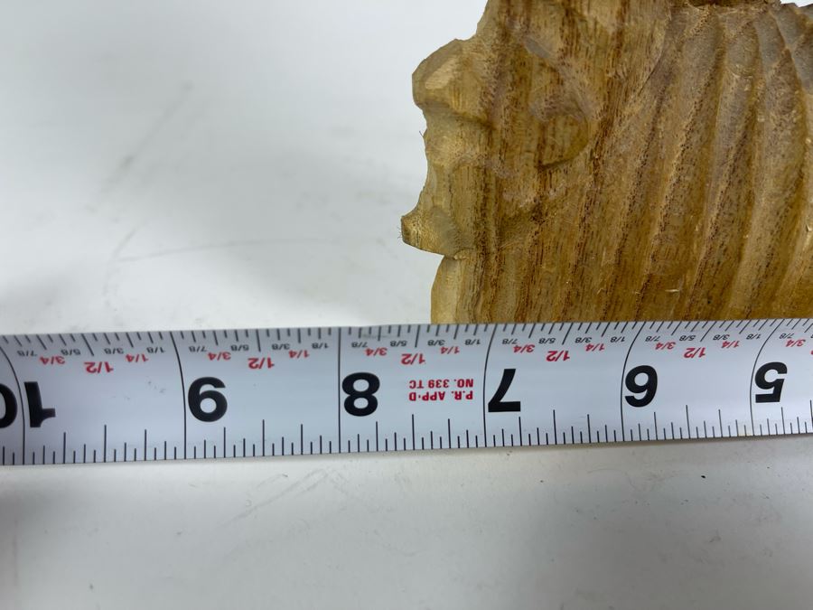 Carved Wooden Dolphin Sculpture 7.5W X 3D X 18.5H [Photo 9]