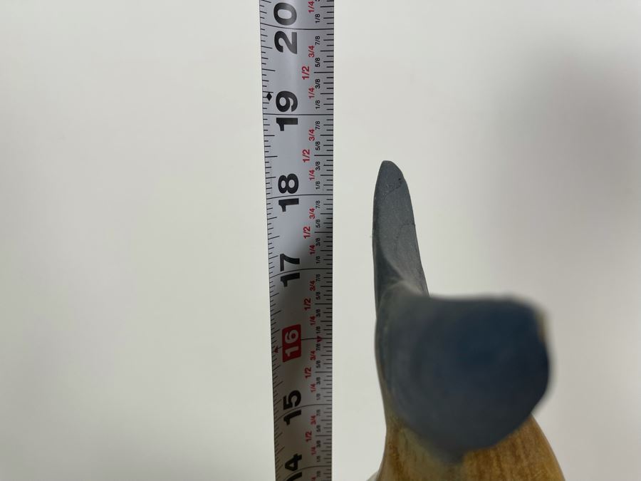 Carved Wooden Dolphin Sculpture 7.5W X 3D X 18.5H [Photo 11]