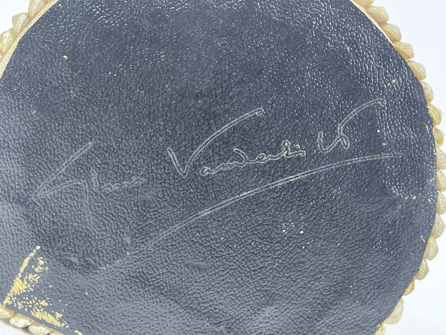 Pair Of Handmade Nesting Shell Decorated Boxes By Gloria Vanderbilt 6.5W X 6D X 4H [Photo 17]