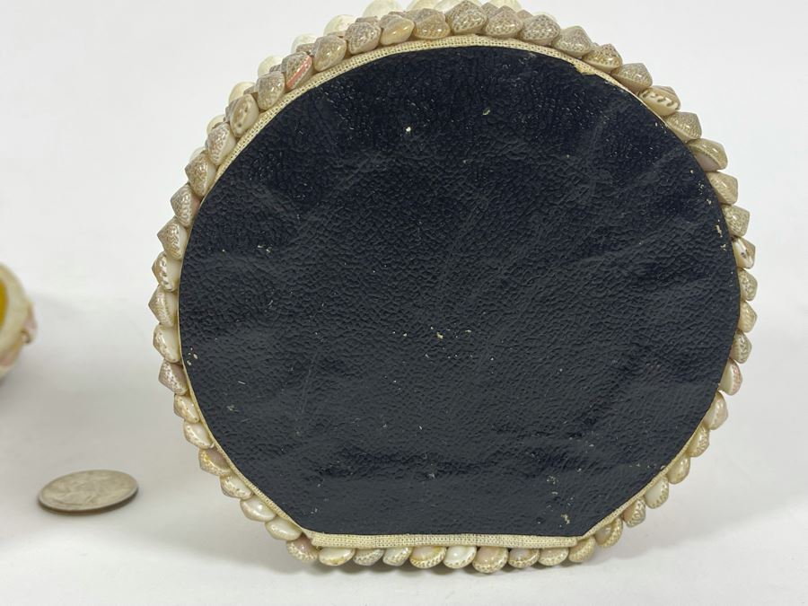 Pair Of Handmade Nesting Shell Decorated Boxes By Gloria Vanderbilt 6.5W X 6D X 4H [Photo 16]
