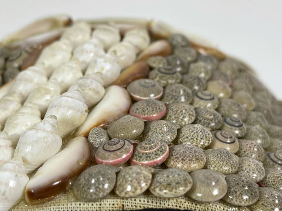 Pair Of Handmade Nesting Shell Decorated Boxes By Gloria Vanderbilt 6.5W X 6D X 4H [Photo 13]