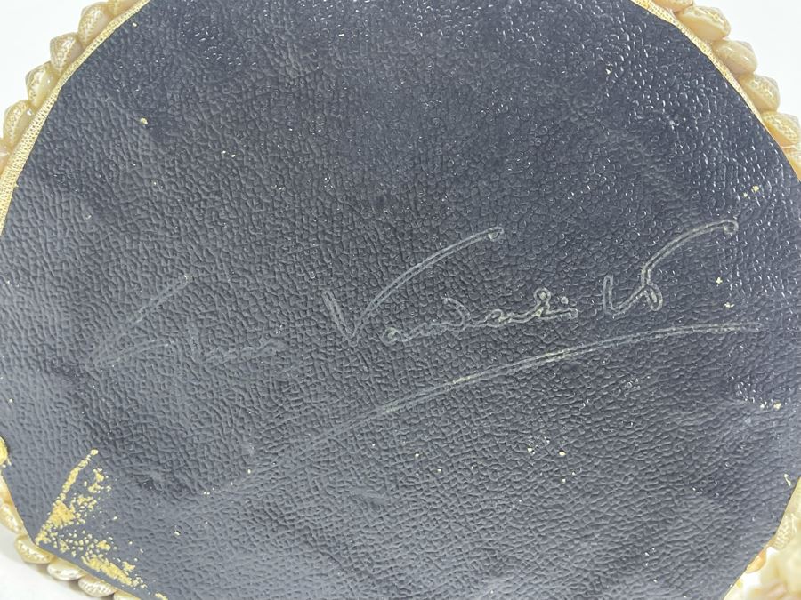 Pair Of Handmade Nesting Shell Decorated Boxes By Gloria Vanderbilt 6.5W X 6D X 4H [Photo 15]