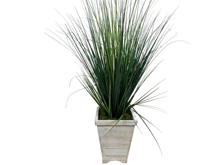 Artificial Plant With Wooden Plant Stand 18W X 48H Retails $60 [Photo 1]