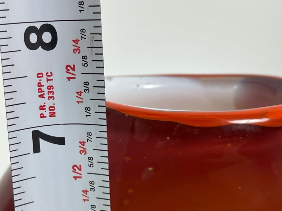 Signed M. Rhys Williams Studio Art Glass Vase 7H [Photo 13]