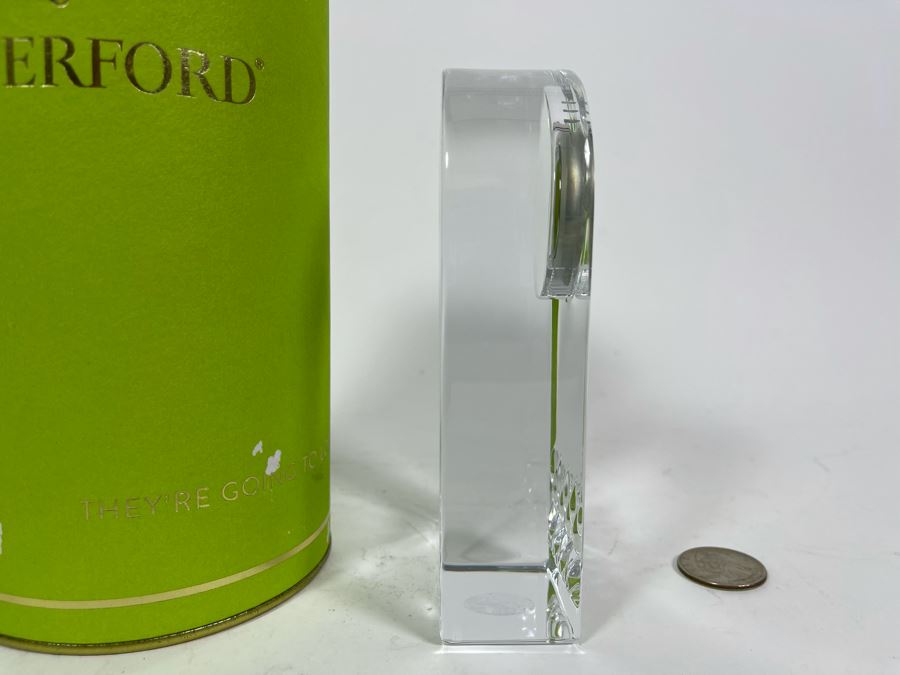 New Waterford Crystal Clock With Box Retails $175 [Photo 5]