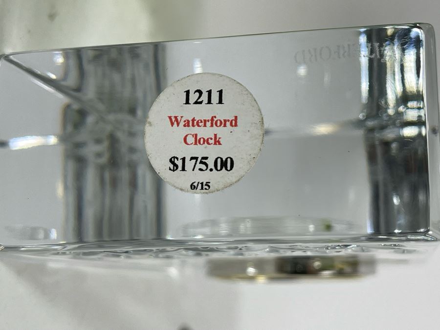 New Waterford Crystal Clock With Box Retails $175 [Photo 7]