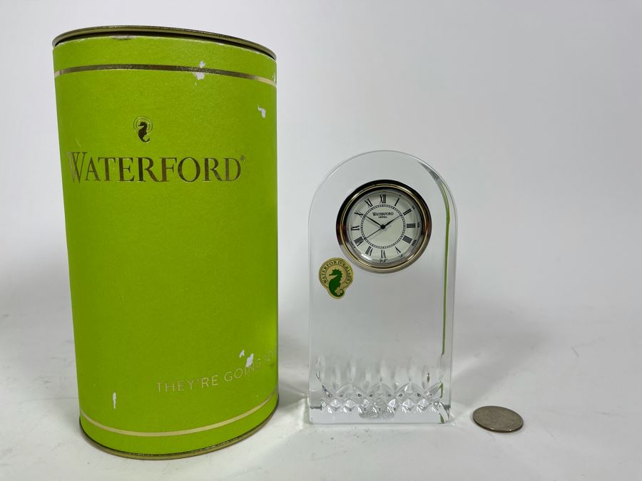 New Waterford Crystal Clock With Box Retails $175 [Photo 3]