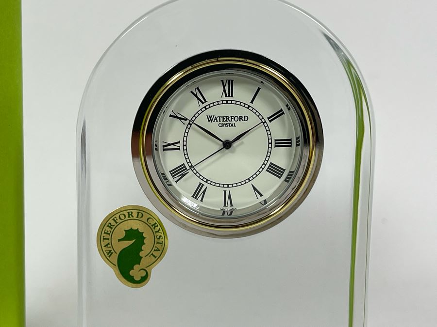 New Waterford Crystal Clock With Box Retails $175 [Photo 4]