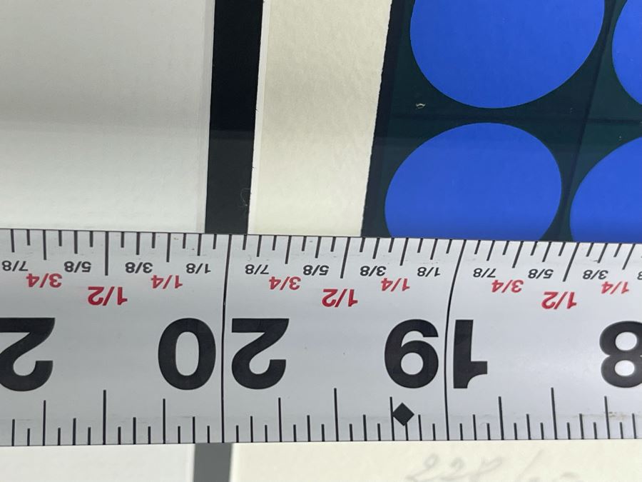 Victor Vasarely Hand Signed Limited Edition Lithograph Titled Battor 1977 20 X 37 Framed 26 X 43 [Photo 10]