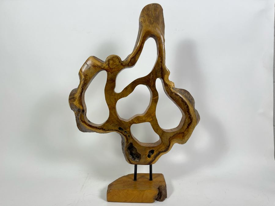 Organic Wooden Tree Trunk Sculpture 17W X 26H [Photo 8]