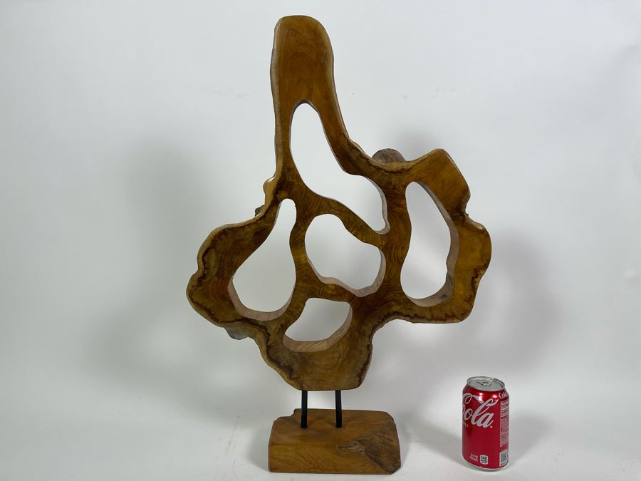 Organic Wooden Tree Trunk Sculpture 17W X 26H [Photo 6]