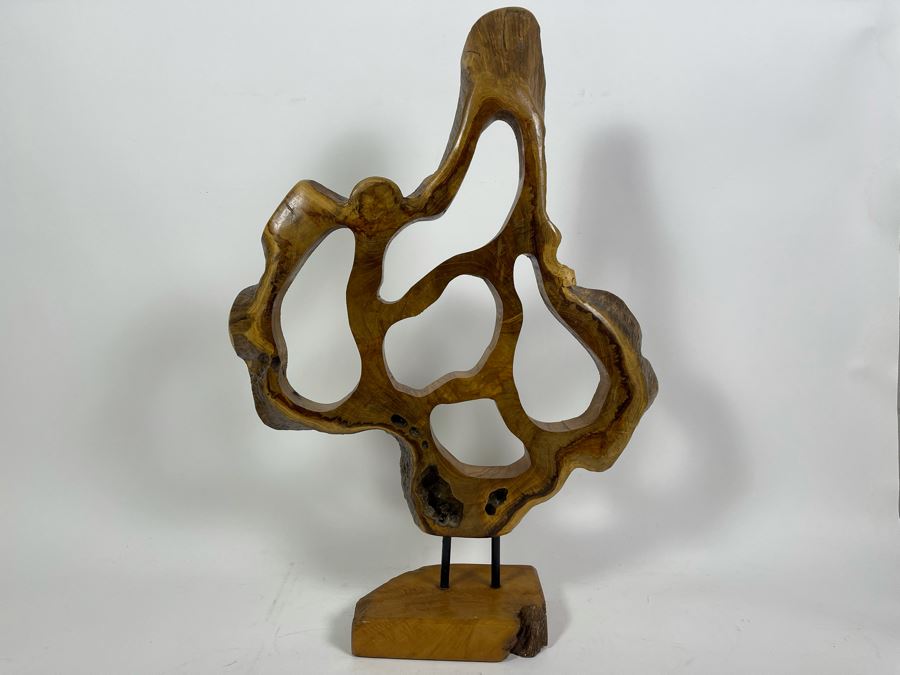 Organic Wooden Tree Trunk Sculpture 17W X 26H [Photo 7]