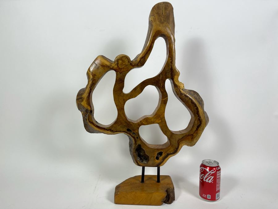 Organic Wooden Tree Trunk Sculpture 17W X 26H [Photo 2]