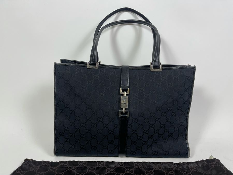 Authentic GUCCI Handbag With Dust Cover 15W X 10H [Photo 4]