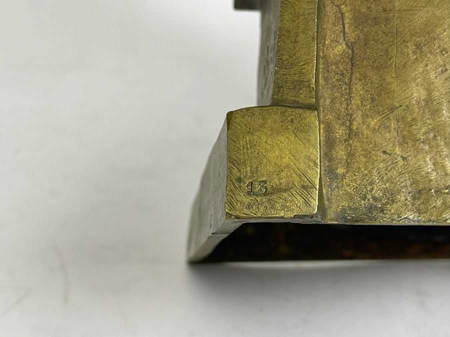 Juan Clara Ayats (1875-1958) Antique Signed Bronze Sculpture Of Seated Boy Stamped LB 13 5.5W X 4.5D X 9H [Photo 19]