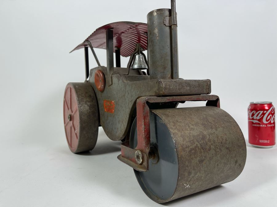 Vintage Keystone Ride ‘Em Steam Roller Child’s Toy Mfg By Keystone Mfg Co Boston, MA 19.5W X 8.5D X 14H [Photo 14]